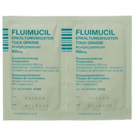 Fluimucil 600 mg 12 sachets - PrimeCare Global
