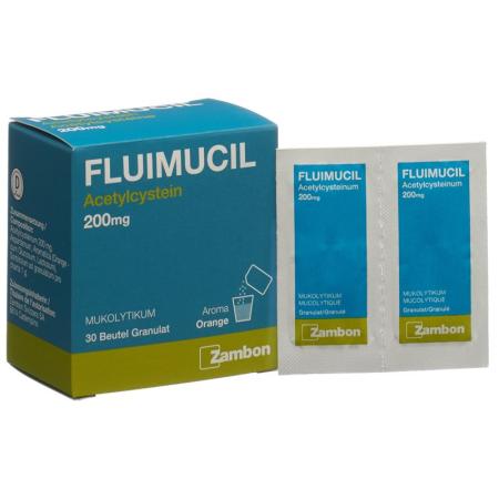 Fluimucil Gran 200 mg adult bag 30 pcs - PrimeCare Global