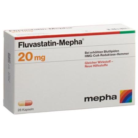 Fluvastatin Mepha Kaps 20 mg 28 pcs - PrimeCare Global
