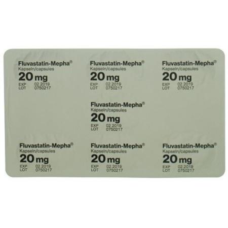 Fluvastatin Mepha Kaps 20 mg 98 pcs - PrimeCare Global