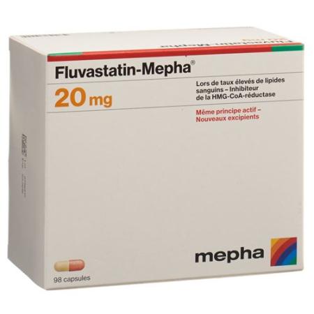 Fluvastatin Mepha Kaps 20 mg 98 pcs - PrimeCare Global