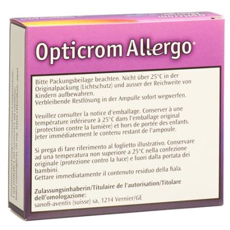 Opticrom Allergo Gd Opht 20 Monodos 0.35ml - PrimeCare Global