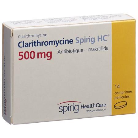 Clarithromycin Spirig HC Filmtabl 500 mg 14 pcs - PrimeCare Global