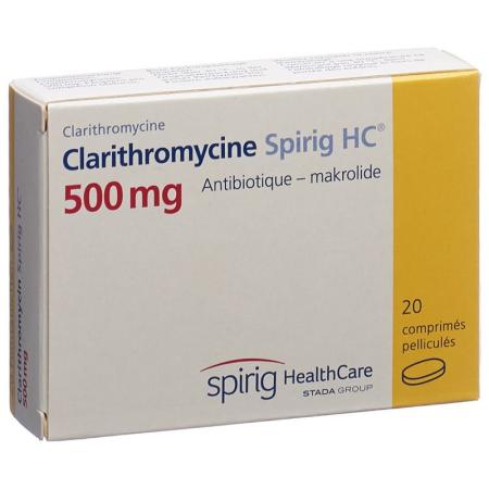 Clarithromycin Spirig HC Filmtabl 500 mg 20 pcs - PrimeCare Global