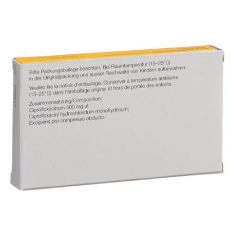 Ciprofloxacin Zentiva Filmtabl 500 mg 10 pcs - PrimeCare Global
