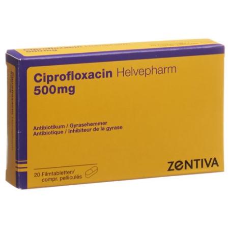 Ciprofloxacin Zentiva Filmtabl 500 mg 20 pcs - PrimeCare Global