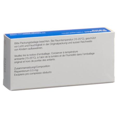 Risperidone Helvepharm Filmtabl 0.5 mg 20 pcs - PrimeCare Global