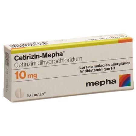 Cetirizin-Mepha Lactab 10 mg 10 pcs - PrimeCare Global