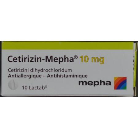 Cetirizin-Mepha Lactab 10 mg 10 pcs - PrimeCare Global