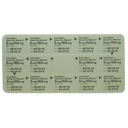 Amlodipin-Valsartan-Mepha Teva Filmtabl 5mg/160mg 98 pcs - PrimeCare Global