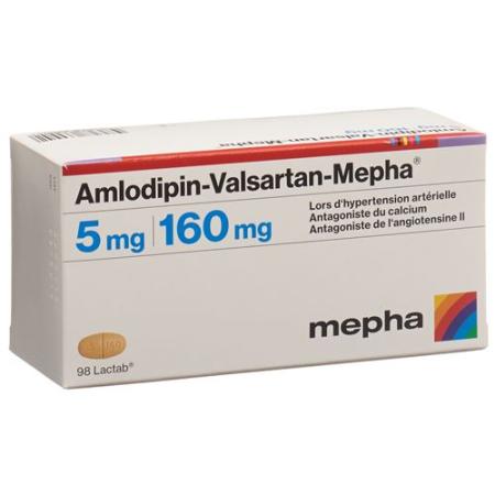 Amlodipin-Valsartan-Mepha Teva Filmtabl 5mg/160mg 98 pcs - PrimeCare Global