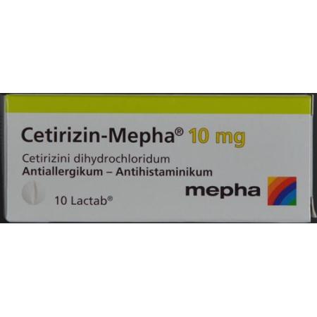 CETIRIZINE MEPHA LACTAB 10 MG 30 PCS - PrimeCare Global