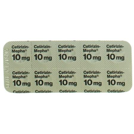 CETIRIZINE MEPHA LACTAB 10 MG 30 PCS - PrimeCare Global
