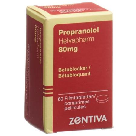 Propranolol 80 mg tbl Helvepharm Ds 60 pcs - PrimeCare Global