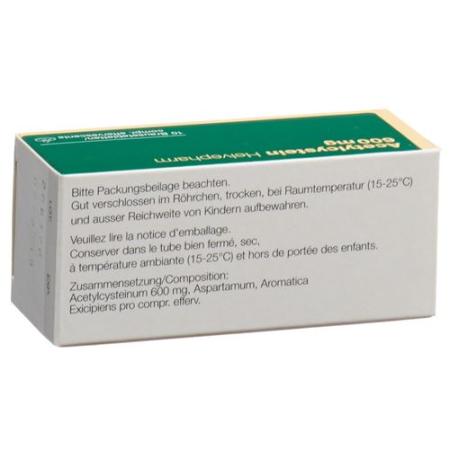 Acetylcysteine ​​Helvepharm Brausetable 600 mg 10 pcs - PrimeCare Global
