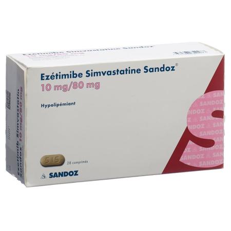 EZETIMIB SIMVASTATIN Sandoz Tabl 10/80 mg - PrimeCare Global