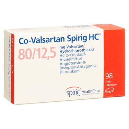 Co-valsartan Spirig HC Filmtabl 80/12.5 mg 98 pcs - PrimeCare Global