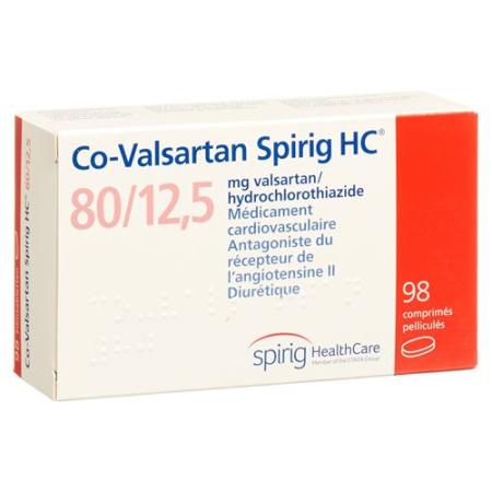 Co-valsartan Spirig HC Filmtabl 80/12.5 mg 98 pcs - PrimeCare Global