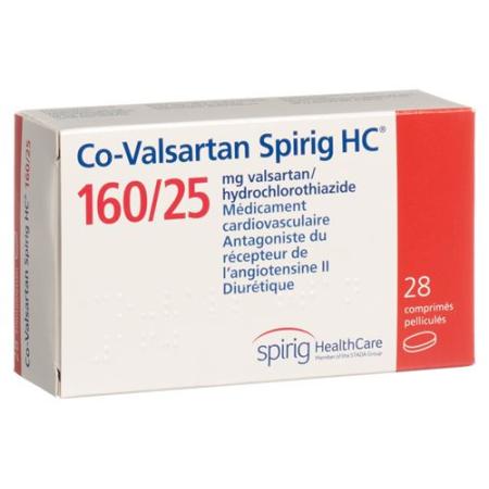 Co-valsartan Spirig HC Filmtabl 160/25 mg 28 pcs - PrimeCare Global