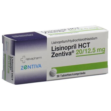 LISINOPRIL HCT Zentiva Tabl 20/12.5 mg - PrimeCare Global