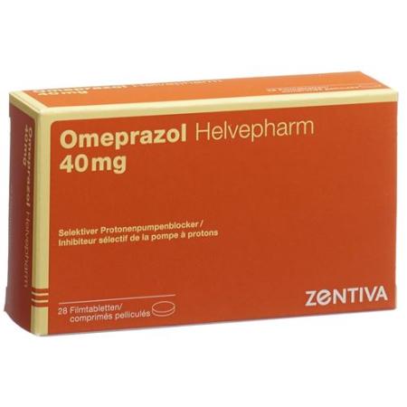 Omeprazole Helvepharm Filmtablet 40 mg 28 pcs - PrimeCare Global