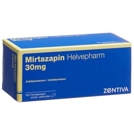 Mirtazapine Helvepharm Filmtablet 30 mg 100 pcs - PrimeCare Global