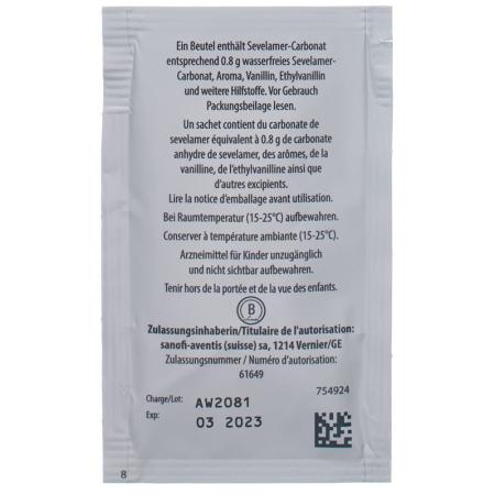 Renvela Plv 0.8 g bag 90 pcs - PrimeCare Global