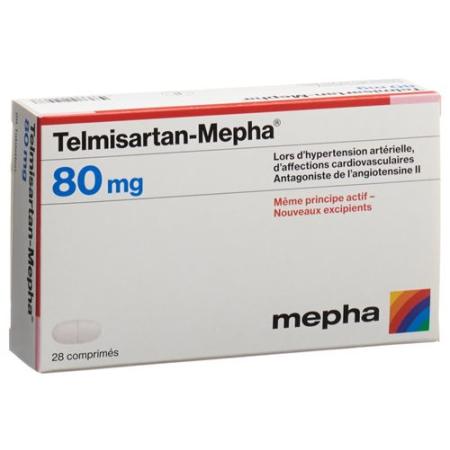Telmisartan 80 mg tablets Mepha 98 pcs - PrimeCare Global