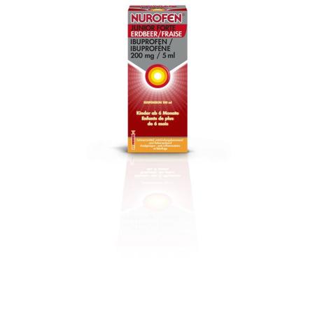 Nurofen Junior forte Susp 200 mg/5ml Erdbeer Fl 100 ml - PrimeCare Global