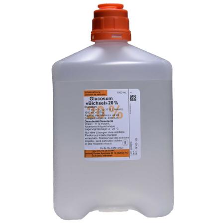 GLUC Bichsel Inf Lös 20 % 1000ml Fl o Best - PrimeCare Global