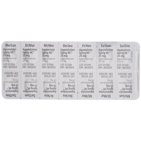 AGOMELATIN Spirig HC Filmtabl 25 mg - PrimeCare Global
