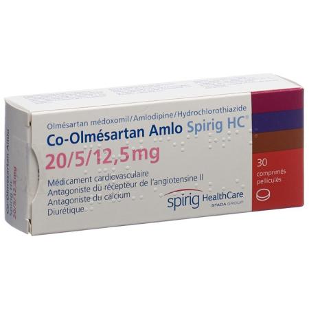 Co-Olmesartan Amlo Spirig HC Filmtabl 20/5/12.5 mg 30 pcs - PrimeCare Global