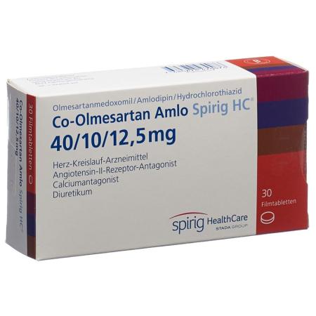 Co-olmesartan Amlo Spirig HC Filmtabl 40/10/12.5 mg 100 pcs - PrimeCare Global