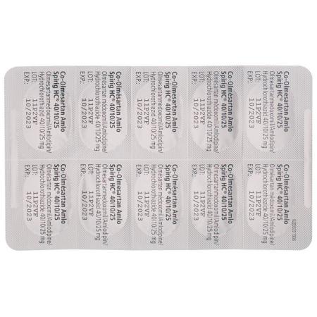 CO-OLMESARTAN AMLO Spirig HC 40/10/25mg - PrimeCare Global