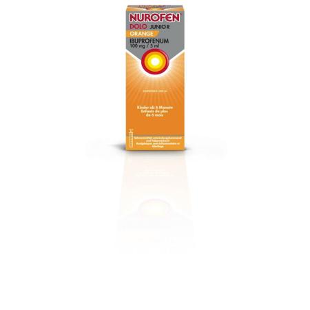 NUROFEN Dolo Junior Susp 100 mg/5ml Orange - PrimeCare Global