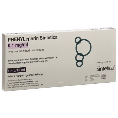 PHENYLEPHRIN Sintetica 1 mg/10ml - PrimeCare Global