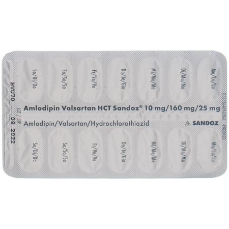 AMLODIPIN VALSARTAN HCT Sandoz 10/160/25 - PrimeCare Global