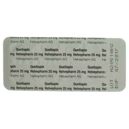 Quetiapine Helvepharm Filmtablet 25 mg 60 pcs - PrimeCare Global