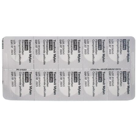 TENOFOVIR Mylan Filmtabl 245 mg - PrimeCare Global