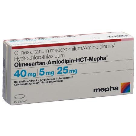 OLMESARTAN AMLO HCT Mepha Lactab 40/5/25 - PrimeCare Global