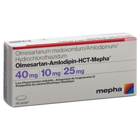 OLMESARTAN AMLO HCT Mepha Lactab 40/10/25 - PrimeCare Global