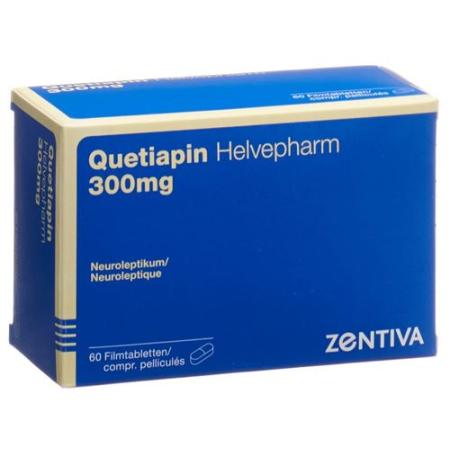 Quetiapine Helvepharm Filmtabl 300 mg 60 pcs - PrimeCare Global