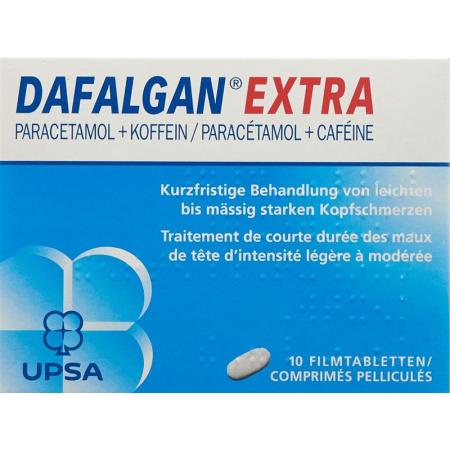Dafalgan Extra Filmtablet 500/65 mg 10 pcs - PrimeCare Global