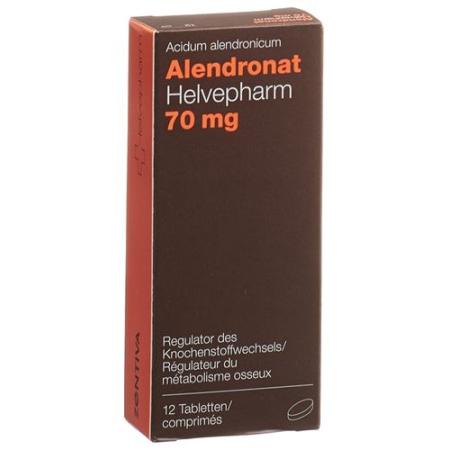 Helvepharm alendronate tablets 70 mg 12 pcs - PrimeCare Global