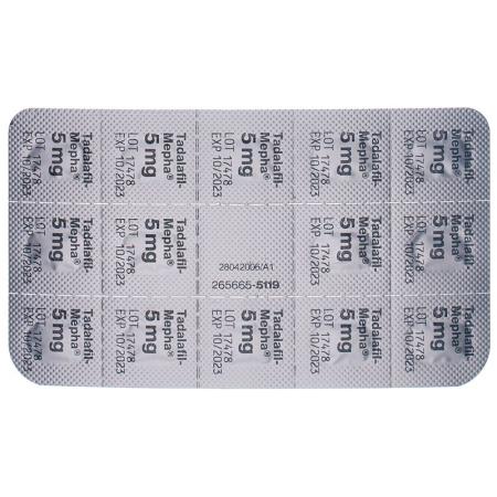 TADALAFIL Mepha Lactab 5 mg - PrimeCare Global