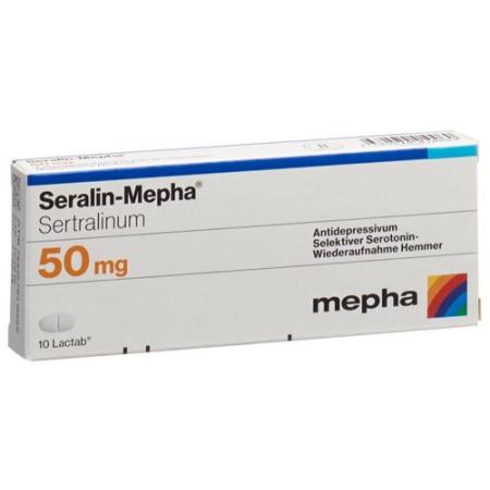 Seralin-Mepha Lactab 50 mg 100 pcs - PrimeCare Global