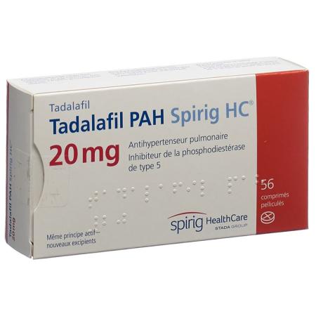 Tadalafil PAH Spirig HC Filmtabl 20 mg 56 pcs - PrimeCare Global