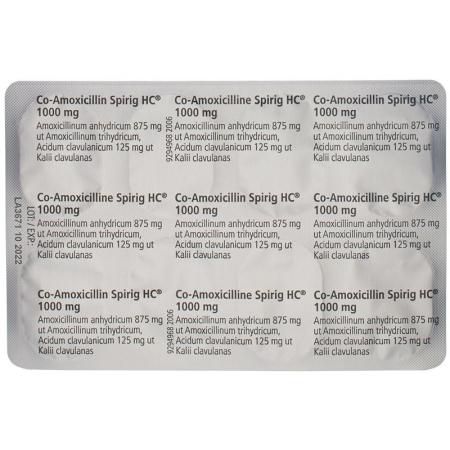CO-AMOXICILLIN Spirig HC Filmtabl 1000 mg - PrimeCare Global