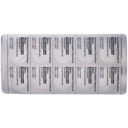 EMTRICITABIN TENOF Mylan Filmtabl 200/245mg - PrimeCare Global
