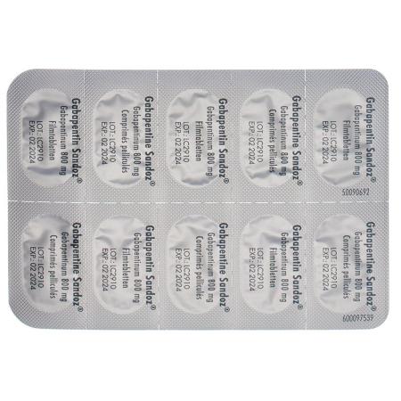 Gabapentin Sandoz film tablets 800 mg 100 pcs - PrimeCare Global